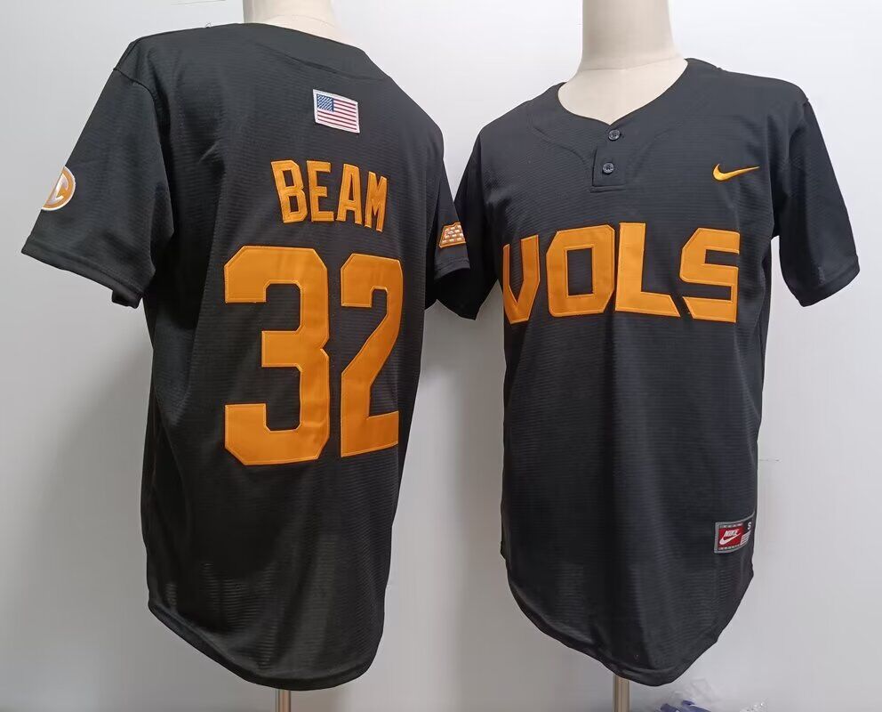 2024 NCAA Men Tennessee Volunteers #32 Beam black Nike jersey->ncaa teams->NCAA Jersey